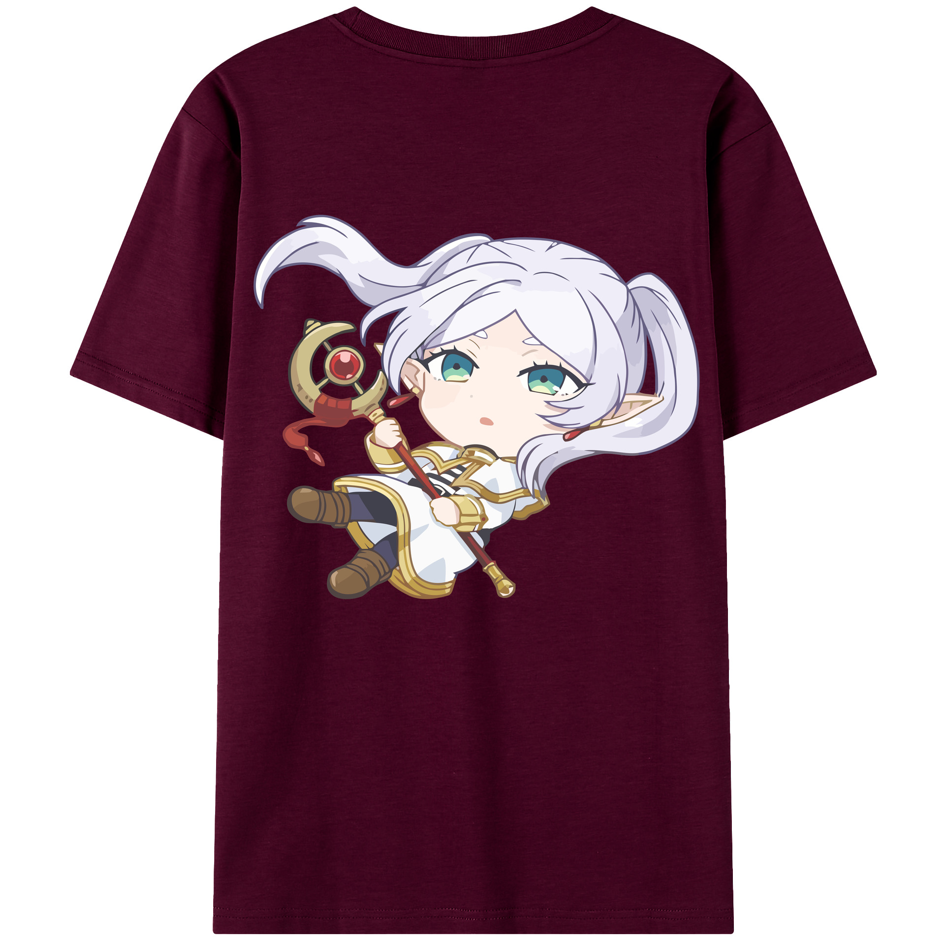 （画像用） 葬送のフリーレン Frieren レディース半袖Tシャツ(バックプリント)